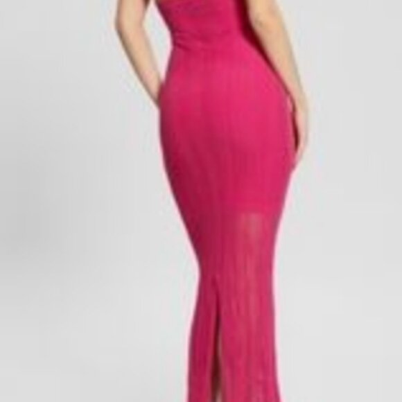 Guess Sophie Sweater Maxi Dress - Chandail Robe- Size XS- Pink - Picture 3 of 7